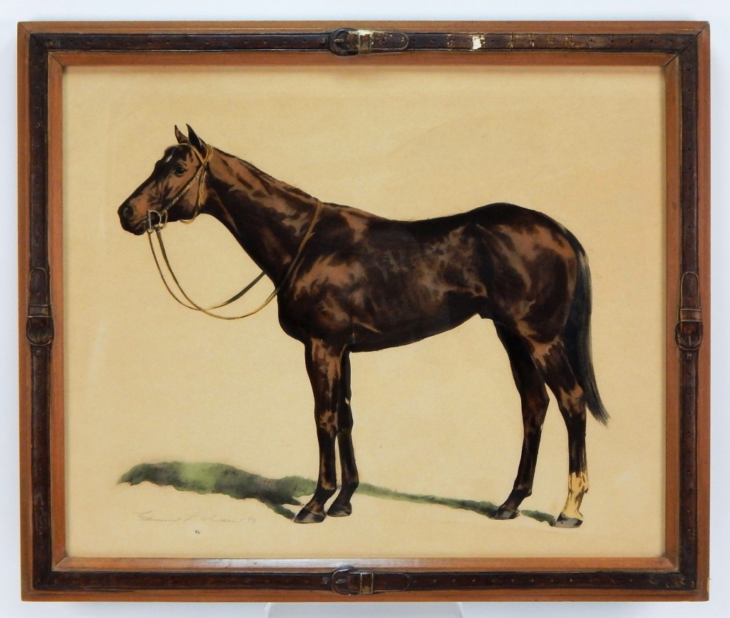 Appraisal: EDWARD CHASE PRIZE HORSE LITHOGRAPH New York Wisconsin - Naturalistic