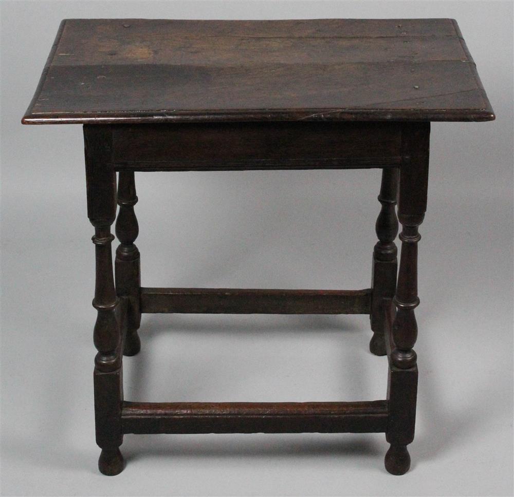 Appraisal: ENGLISH OAK TAVERN TABLE having a rectangular top with molded