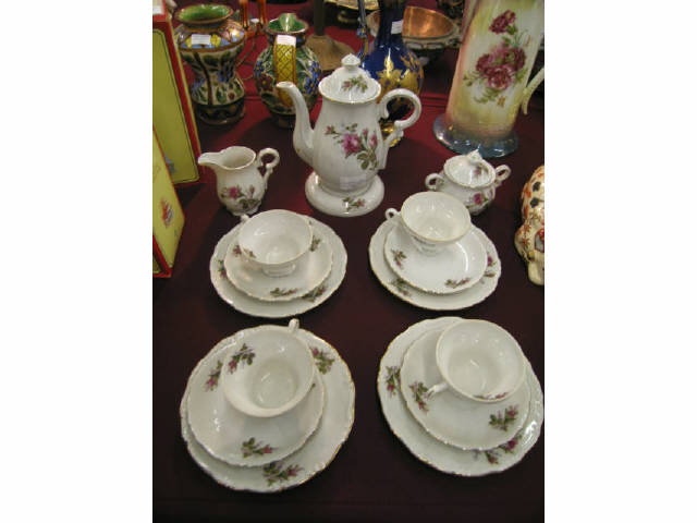 Appraisal: Japanese Porcelain Dessert Service for teapot trivet creamer sugar cups