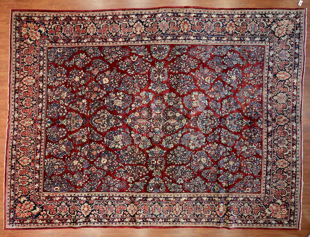 Appraisal: Antique Sarouk Carpet approx x Persia circa Condition Good condition