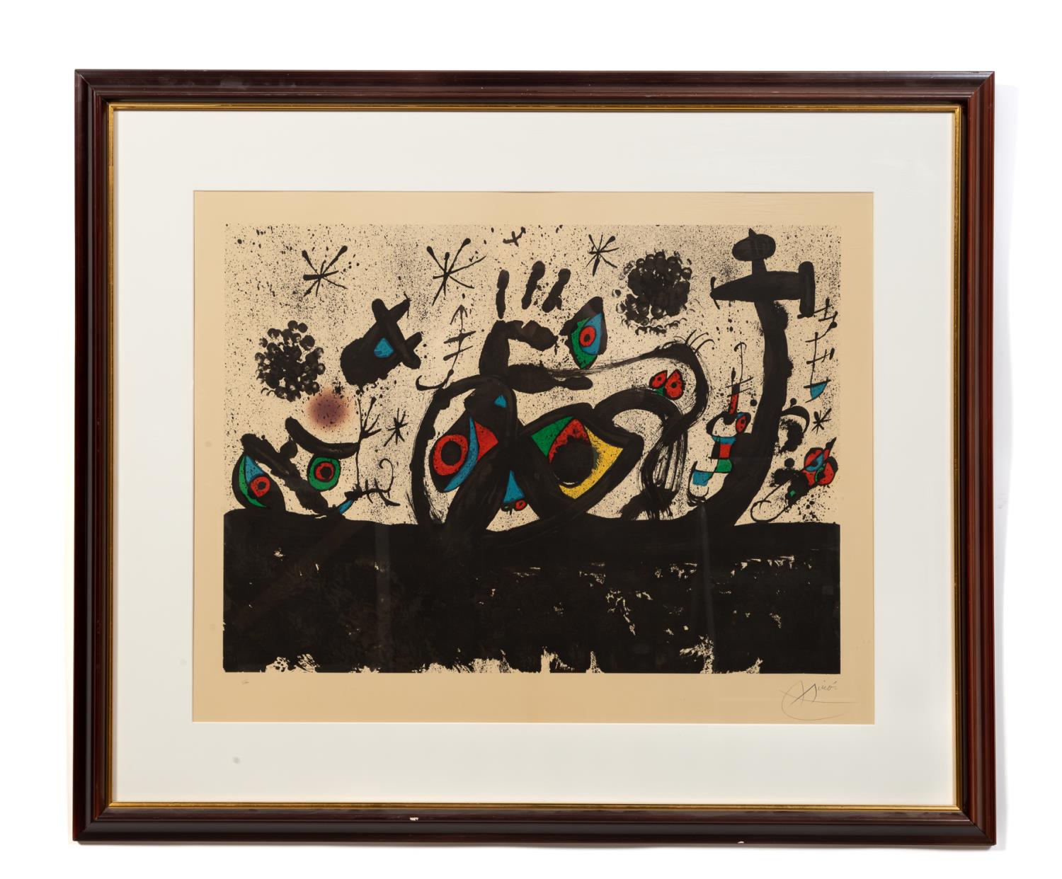 Appraisal: JOAN MIRO HOMENTAGE LITHOGRAPH PLATE XV Joan Miro Spanish -