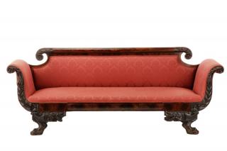 Appraisal: American Classical Sofa Anthony Quervelle attr Attibuted to Anthony Quervelle