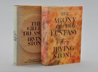 Appraisal: Two First Editions Books by Irving Stone The Agony and