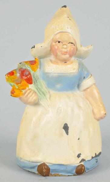 Appraisal: Cast Iron Hubley Dutch Girl Still Bank Description Circa s