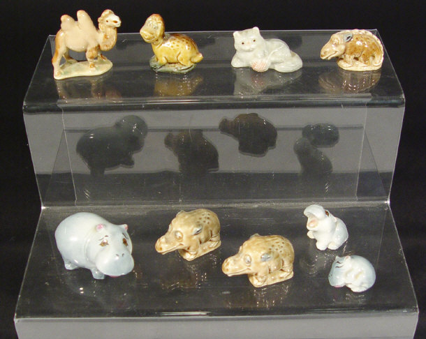 Appraisal: Collection of Wade Whimsies including a hippo family