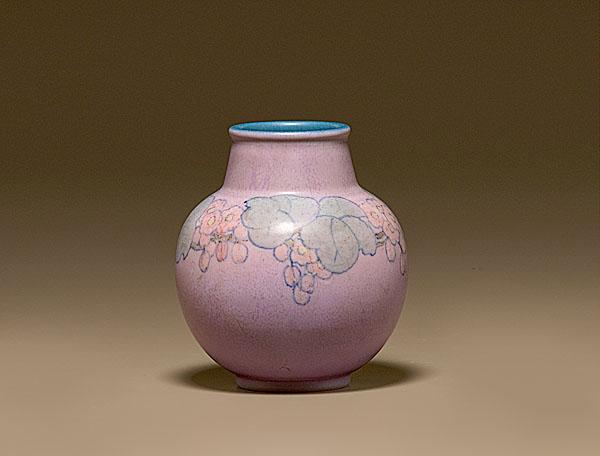 Appraisal: ROOKWOOD VELLUM VASE BY KATHERINE JONES American Cincinnati Ohio ca