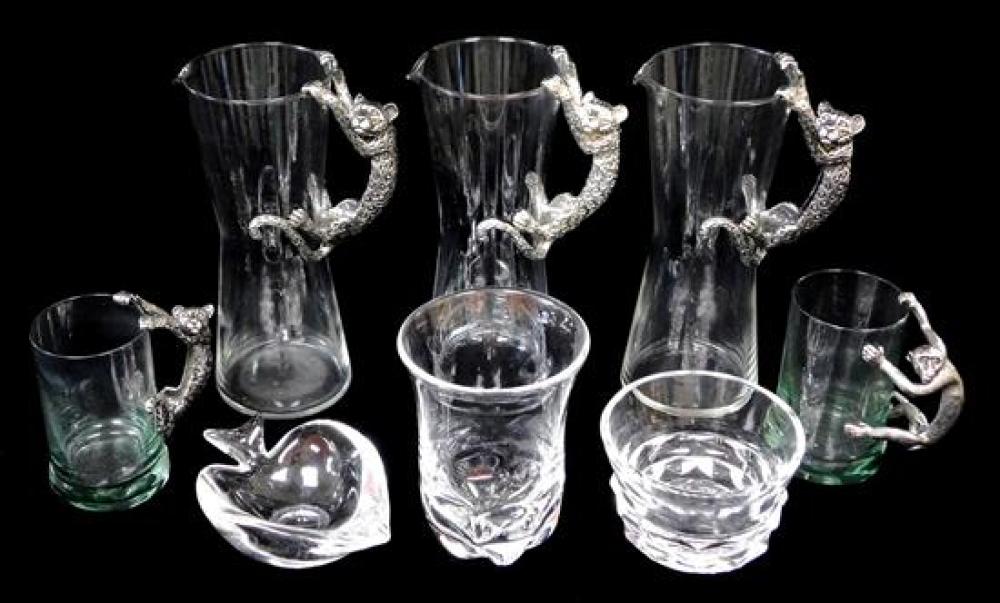 Appraisal: GLASS Kosta Lindstrand Vagabond House etc eight pieces of signed