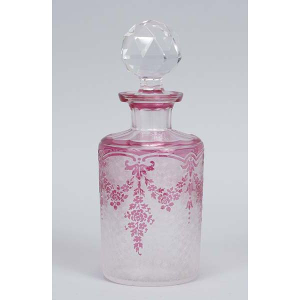 Appraisal: Val St Lambert cameo acid etch crystal dresser scent bottle