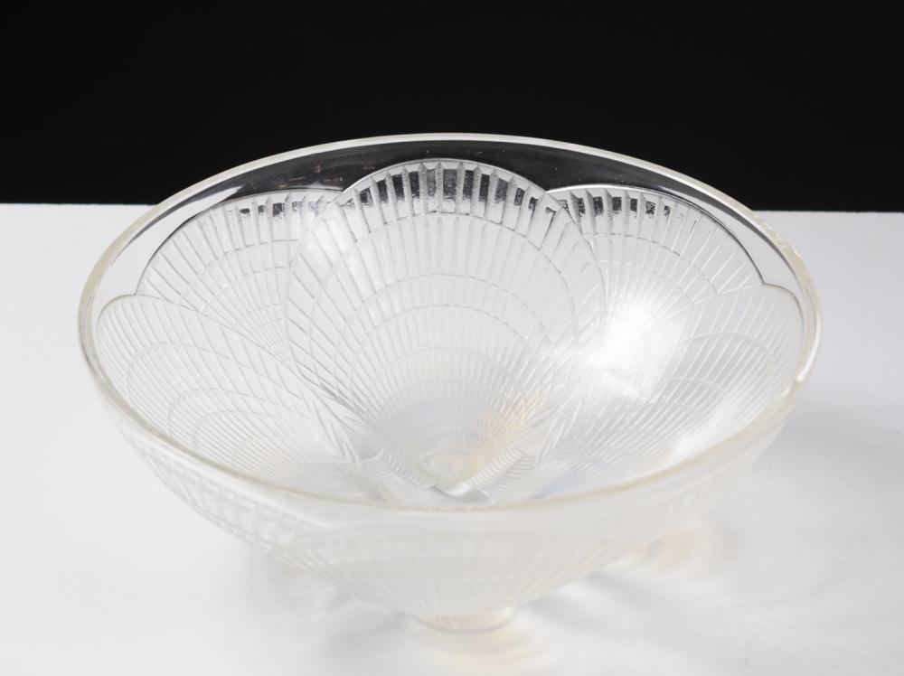 Appraisal: RENE LALIQUE COQUILLES COUPE OPALESCENT GLASS BOWL circular form of