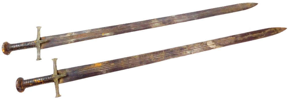 Appraisal: WEAPON Pair of Coptic Middle Eastern Egyptian th C or