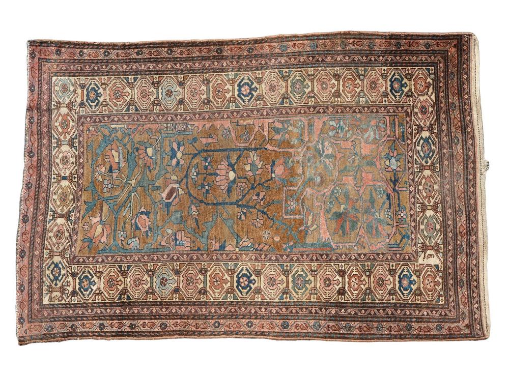 Appraisal: Antique Malayer Persian hand knotted wool carpet single wefted with