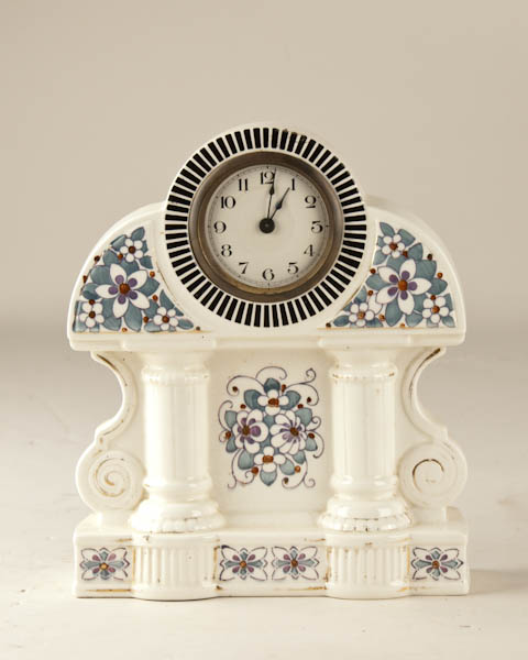 Appraisal: German Porcelain Clock ST H W D