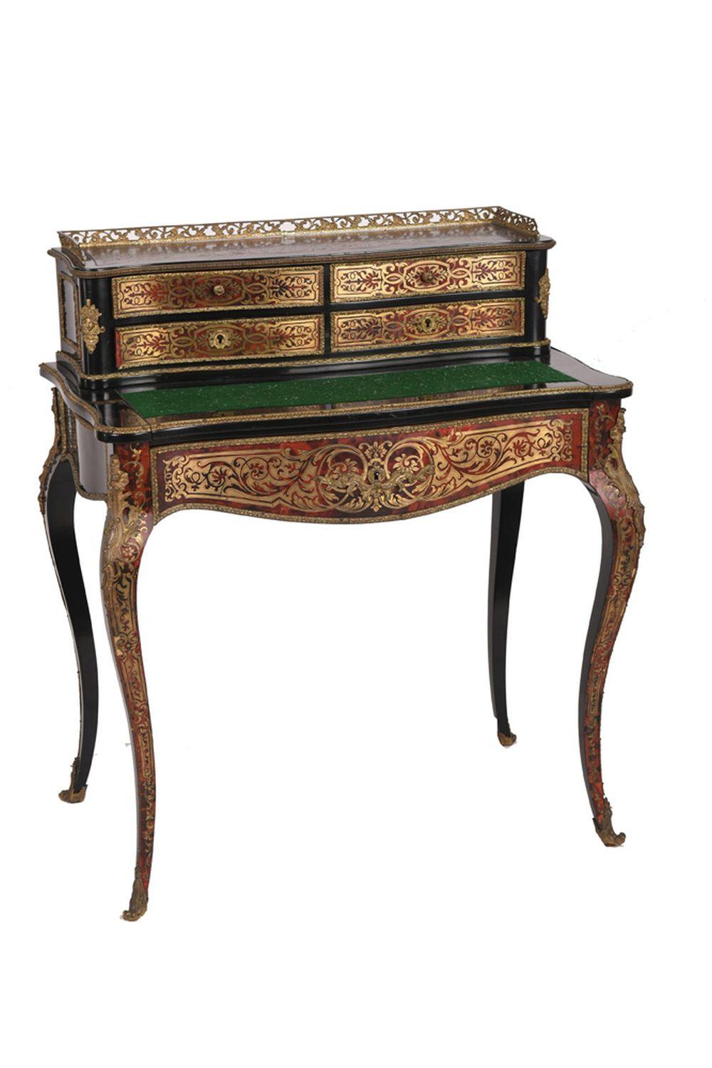 Appraisal: NAPOLEON III STYLE BOULLE INLAID LADIES DESK inches wide inches