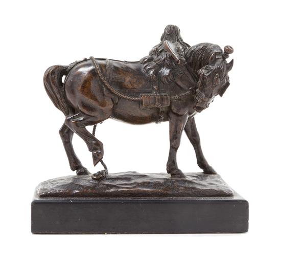 Appraisal: Sale Lot A French Bronze Model of a Horse after