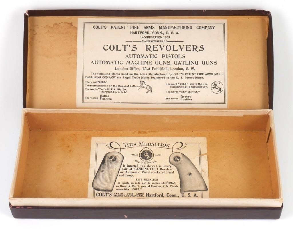 Appraisal: Early Colt Police Positive cal revolver box only with labels