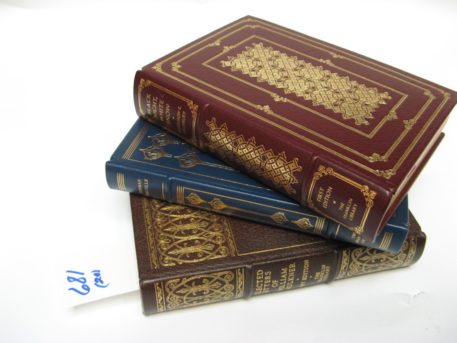 Appraisal: TWENTY COLLECTIBLE LEATHER BOUND BOOKS in various color gilt decorated