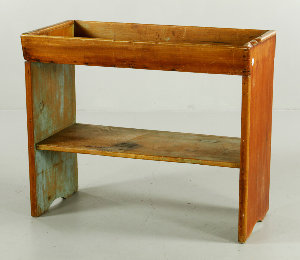 Appraisal: - th C Pine Dry Sink th century dry sink