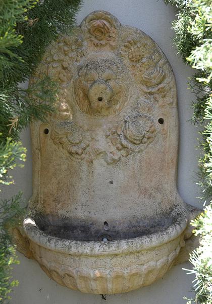 Appraisal: SMALL WALL FOUNTAIN WITH LION'S HEAD