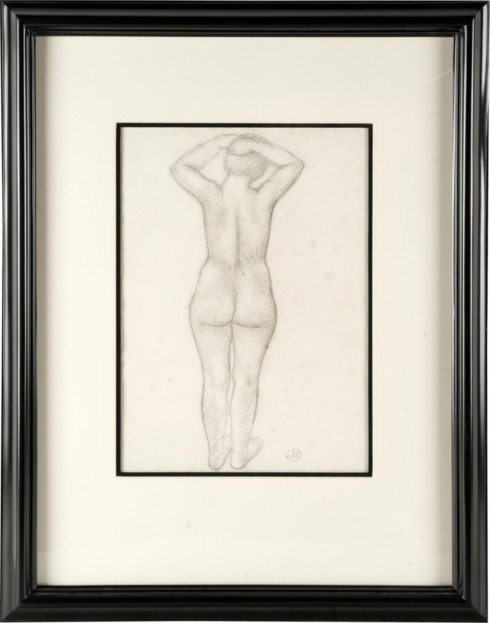 Appraisal: ARISTIDE MAILLOL - FEMALE NUDEpencil on paper signed lower right