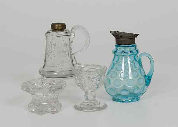 Appraisal: Victorian Pressed Glass American mid- th century An assembled group