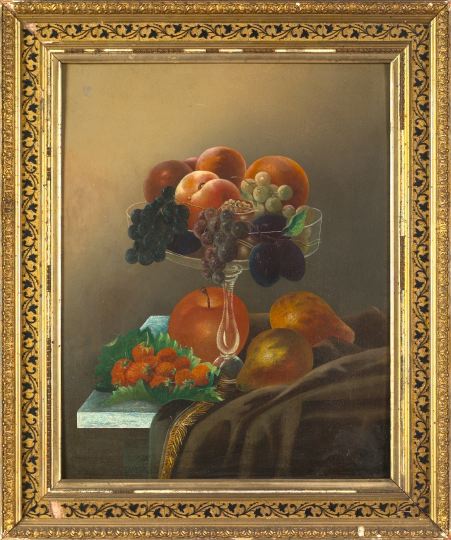 Appraisal: British School th Century Still Life with Fruit oil on