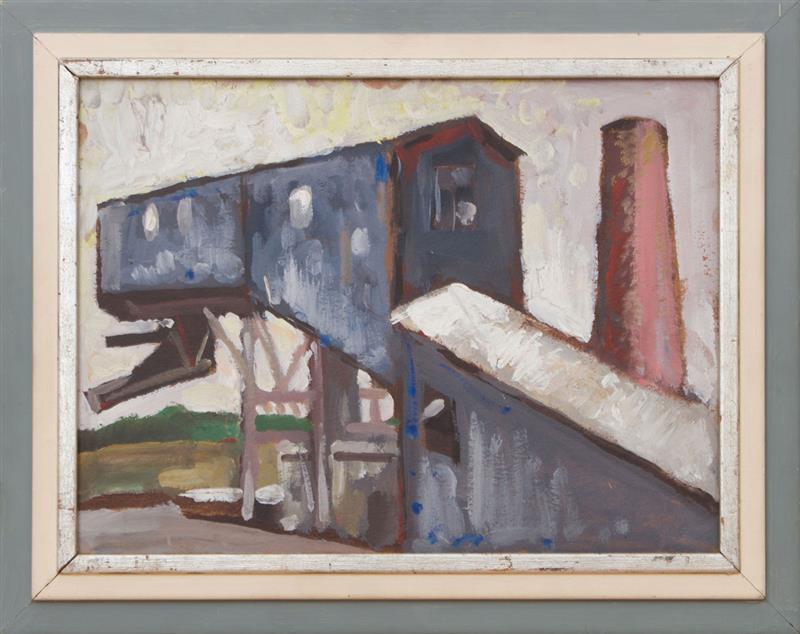 Appraisal: THOMAS WEEKS BARRETT JR - FACTORY Oil on board signed