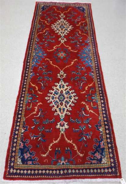 Appraisal: PERSIAN MAHAL MAHALLAT HALL RUG Markazi Province western Iran floral