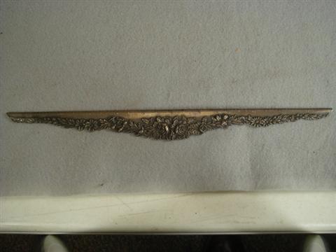 Appraisal: S Kirk Son sterling silver floral repousse ruler TO Estimate