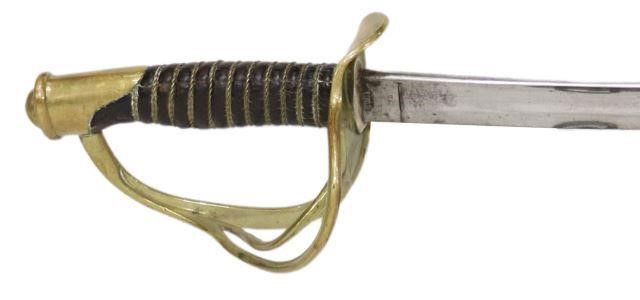 Appraisal: U S Pattern cavalry sword marked at the ricasso with