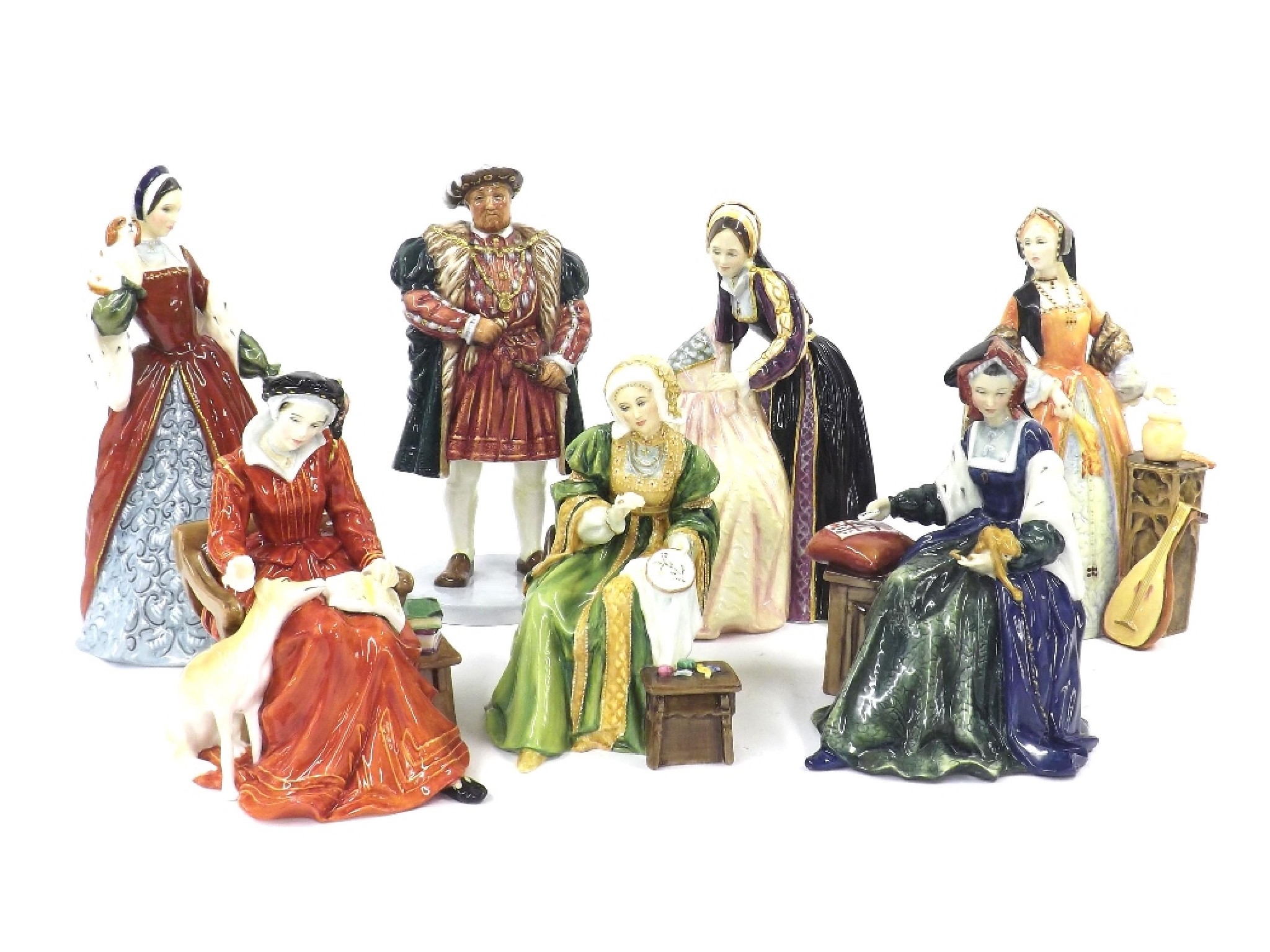 Appraisal: Set of Royal Doulton Henry VIII and his six wives