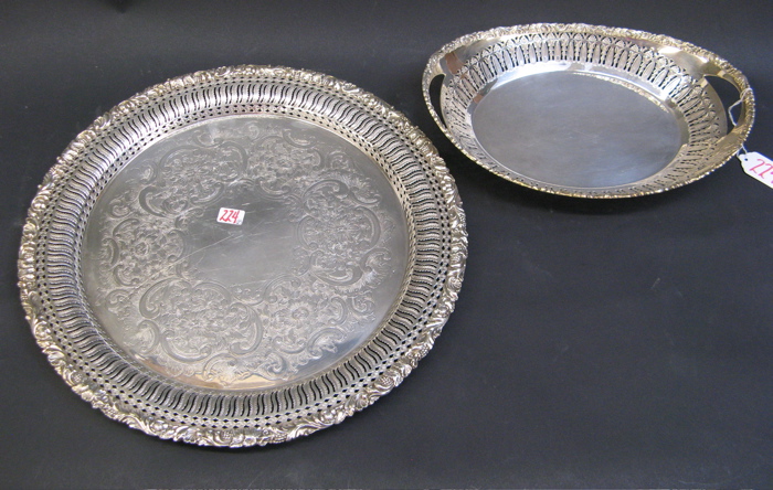 Appraisal: TWO BIRKS QUALITY REGENCY PLATE SERVING PIECES hallmarked by the