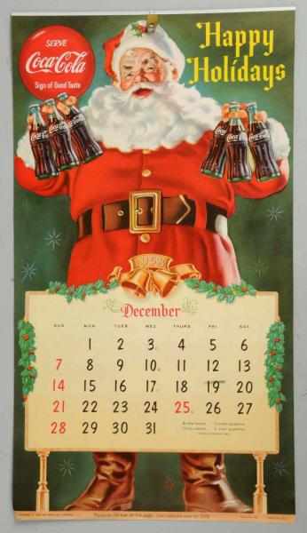 Appraisal: Coca-Cola Calendar Complete and beautiful with almost no detractions Condition