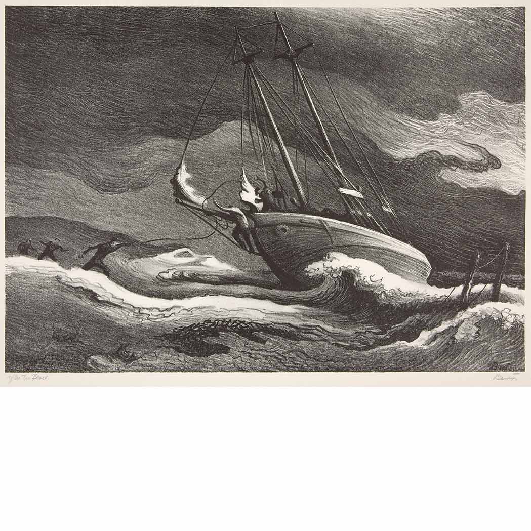 Appraisal: Thomas Hart Benton - AFTER THE BLOW FATH Lithograph signed