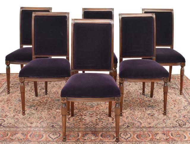 Appraisal: lot of Side chairs late th c frame in a