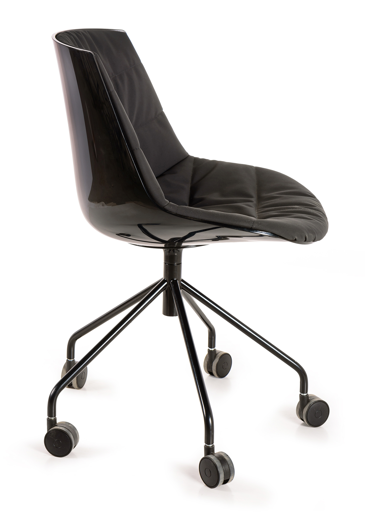 Appraisal: MDF ITALIA FLOW CHAIR Fabric seat on metal base and