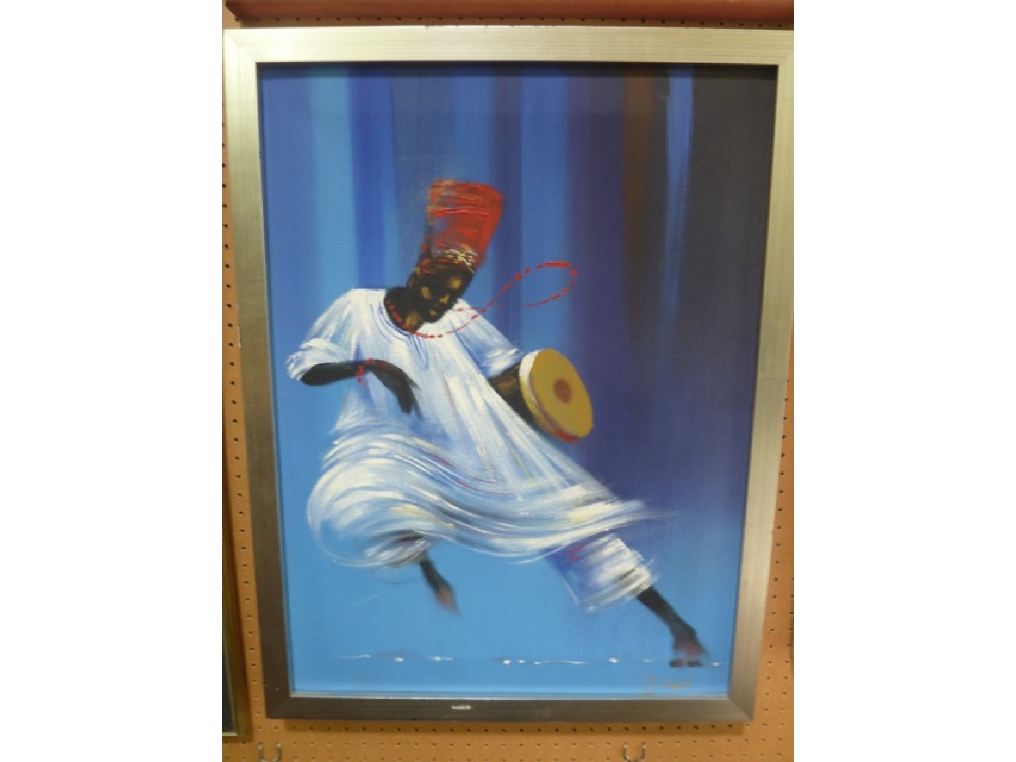 Appraisal: An oil painting on canvas study of a dancing north