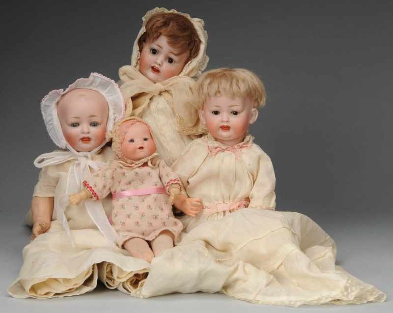 Appraisal: Lot of Bisque Baby Dolls Description Germany Ca Kley Hahn