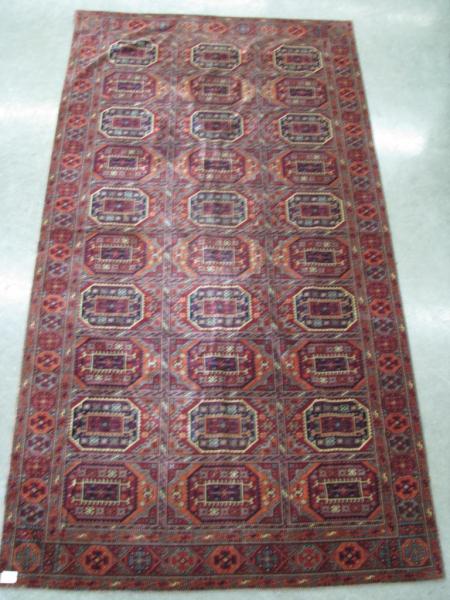 Appraisal: Middle Eastern Motif Large Throw or wall hanging Blues and