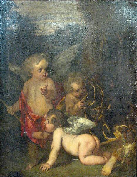 Appraisal: Follower of Thomas Bosschaert Willeborts th century Three angels in