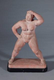 Appraisal: Raymond Turner painted plaster sculpture Raymond Turner American - -