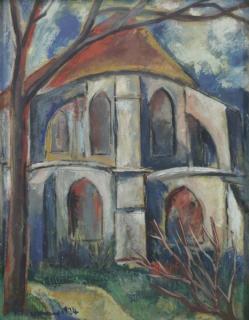 Appraisal: FUHRMANN Rudolf Oil on Board Church Signed and dated lower