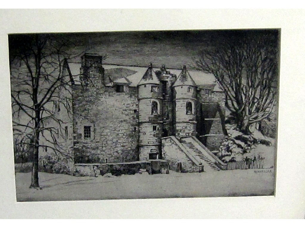 Appraisal: Etching 'Rowallan' entitled on the plate