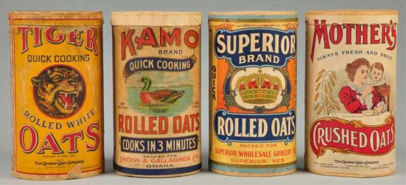 Appraisal: Lot of Rolled Oats Boxes Description Includes Superior Mothers Kamo