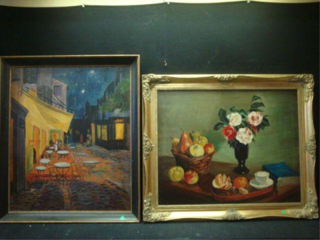 Appraisal: O C's - After Van Gogh and Still Life with