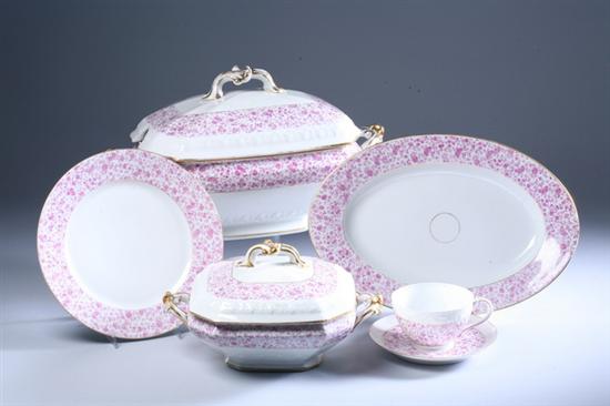 Appraisal: -PIECE LIMOGES PORCELAIN DINNER SERVICE late th - early th