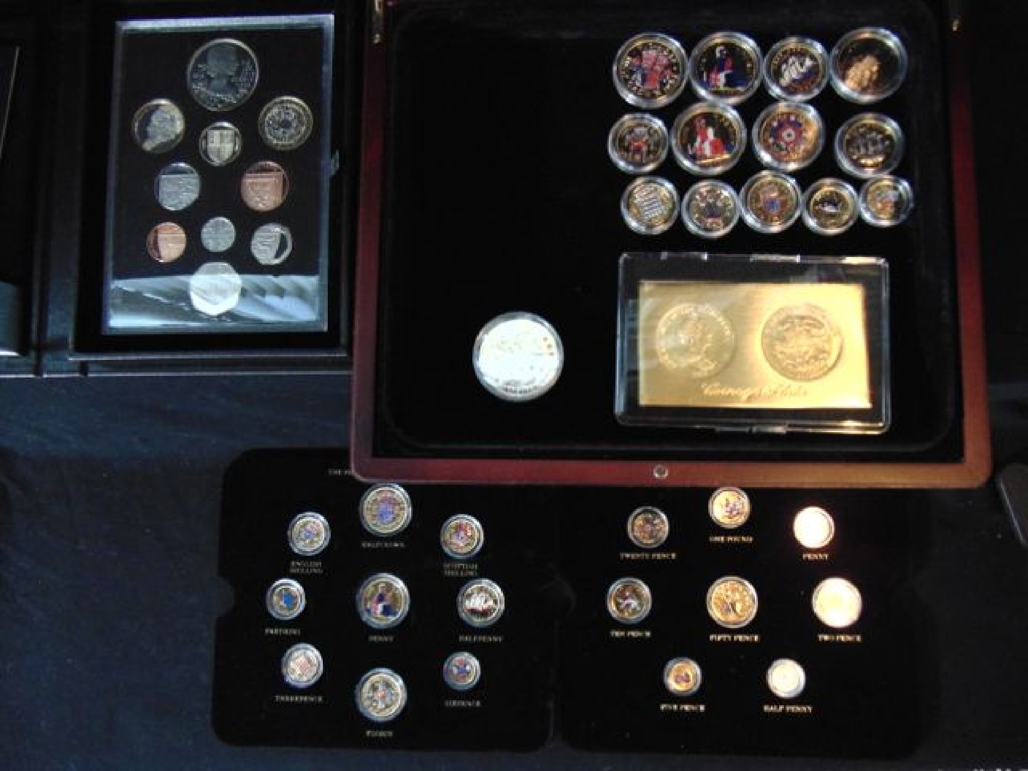 Appraisal: A United Kingdom Proof Coin Set fitted display case with