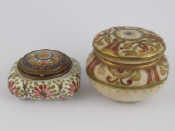 Appraisal: A ceramic pot the lid with mirror x cm and