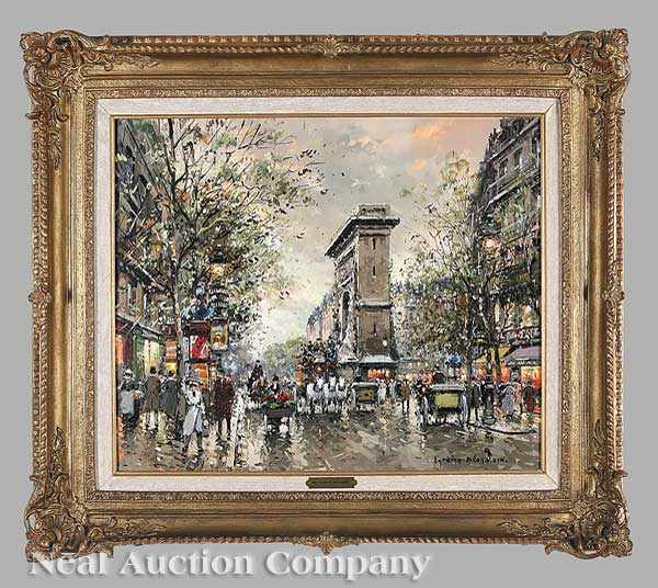 Appraisal: Antoine Blanchard French - Les Grands Boulevards et La Porte