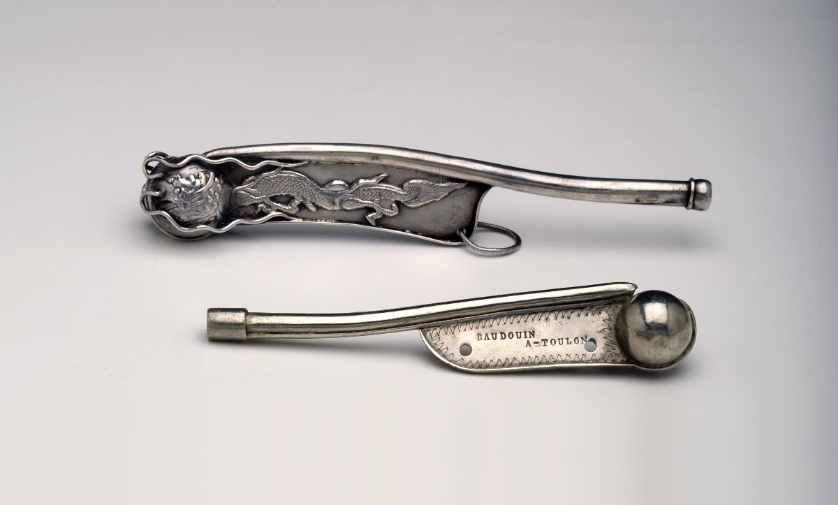 Appraisal: FRENCH SILVER BOSUN'S WHISTLE NINETEENTH CENTURY Engraved on one side