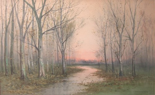 Appraisal: Autumn Twilight in the Forest Artist Gay George Howell American